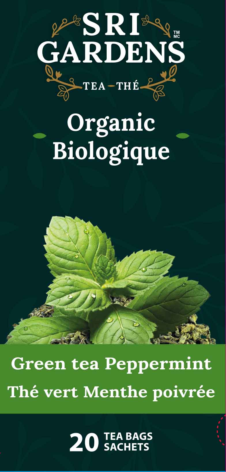 buy organic green tea peppermint 20 tea bags
